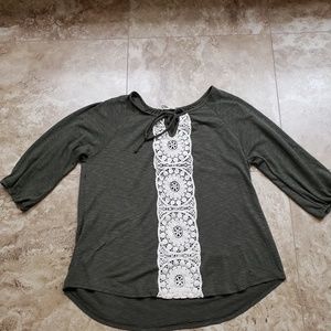 NWOT Bo*Bel by Modcloth Forest Green Blouse